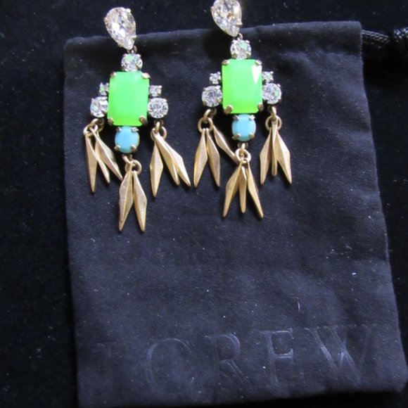 J CREW STATEMENT EARINGS.  3 INCHES.  LIKE NEW. - Picture 2 of 4